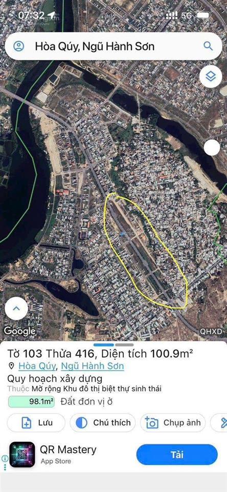 Mặt tiền đường võ chí công 33m, dt 100m2 ngang 5m. giá gốc đầu tư