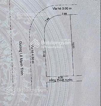 Lô góc! bán đất 2 mặt tiền 145m2  31,99 tỷ  mt lê mạnh trinh  q. sơn trà
