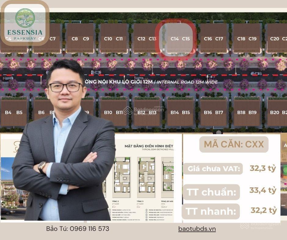 Bán biệt thự đơn lập b17 essensia parkway
