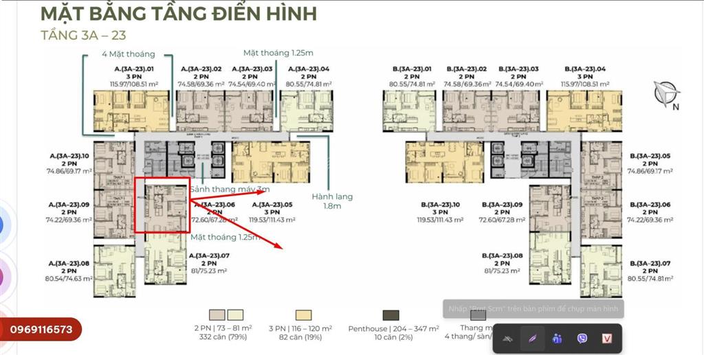 Chỉ 5,51 tỷ sở hữu căn hộ 72m2 essensia sky view đẹp, hướng đông nam mát mẻ