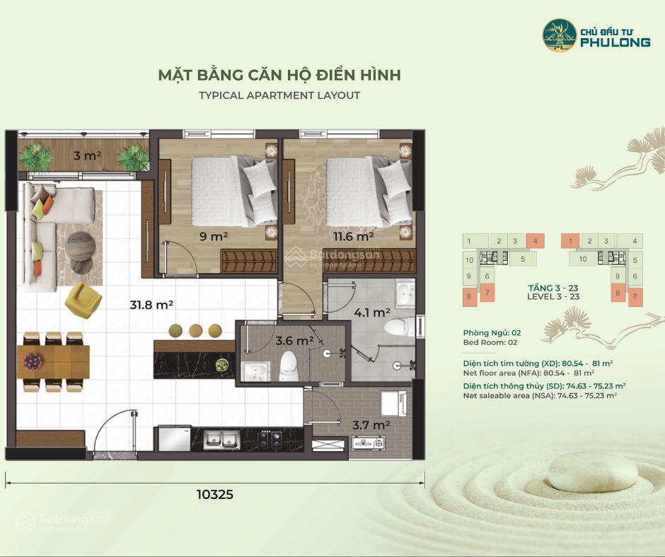 Chuyển nhượng căn hộ essensia sky 81m2