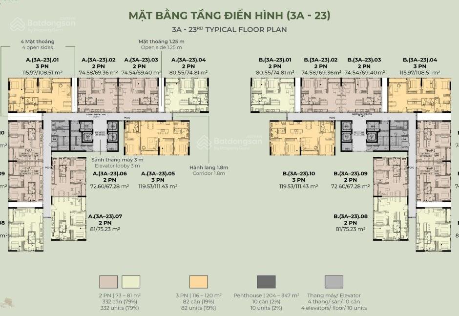 Bán căn hộ 116m2, 3pn, dự án essensia sky