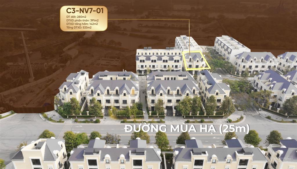 Không có căn thứ hai tại an lạc green symphony | phân khu mộc cầm 517 | 280m2 | 1 hầm + 4 tầng nổi