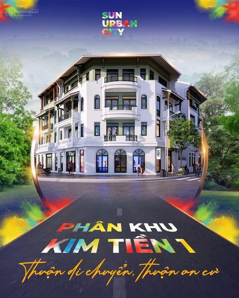 Liền kề c1903 sun urban city hướng nam  có hầm  nhận quà 652tr