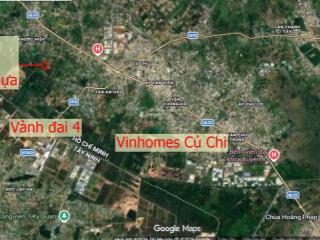 Bán gấp 1,7 ha đất đường nhựa tại củ chi gần sát vành đai 4 và vinhomes hóc môn giá 1,9tr/m2