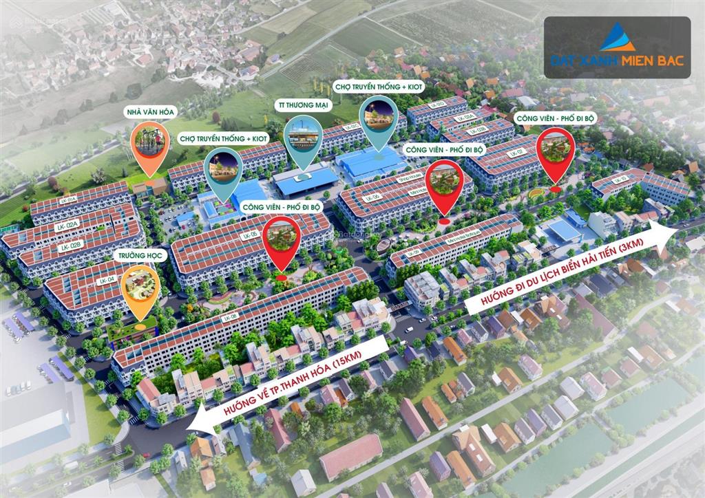 Chuyển nhượng lô đất 100m² lightland chợ vực, sổ đỏ, đối diện công viên