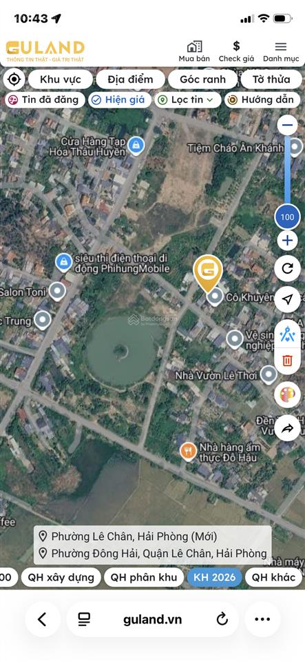 Bán lô đất gần đường quy hoạch 60m2 tại lê ích mộc, đầu tư dòng tiền tích sản cực tốt