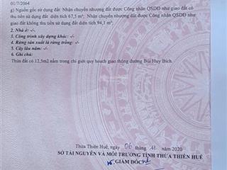 Chính chủ cần bán gấp nhanh ô đất 161m, mặt tiền, hương thủy, huế, nở hậu, a, e chạy tính % nhé.