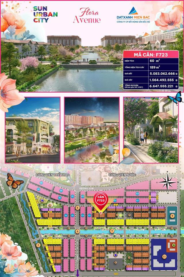 Liền kề 60m2 tại sun urban city (vốn từ 1,4 tỷ)  ck lên đến 26,5%. tts còn 4,7 tỷ