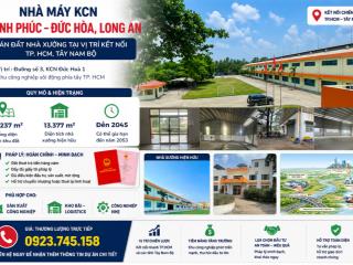 Chuyển nhượng nhà máy và đất công nghiệp kcn hạnh phúc đức hòa, gần tp.hcm, pháp lý hoàn chỉnh