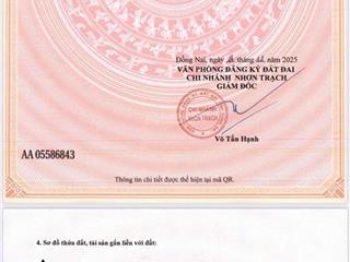 Bán đất tại xã đại phước, nhơn trạch, đồng nai, 2,45 tỷ, 103 m2 hàng hiếm uy tín