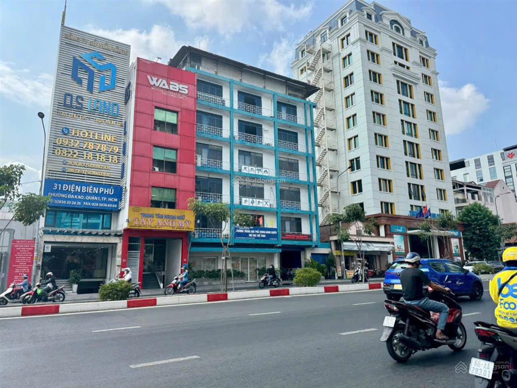 Bán tòa building ngay mặt tiền kỳ đồng  dt 12x30m  hầm + 7 tầng  hđt 350 triệu/tháng  75 tỷ