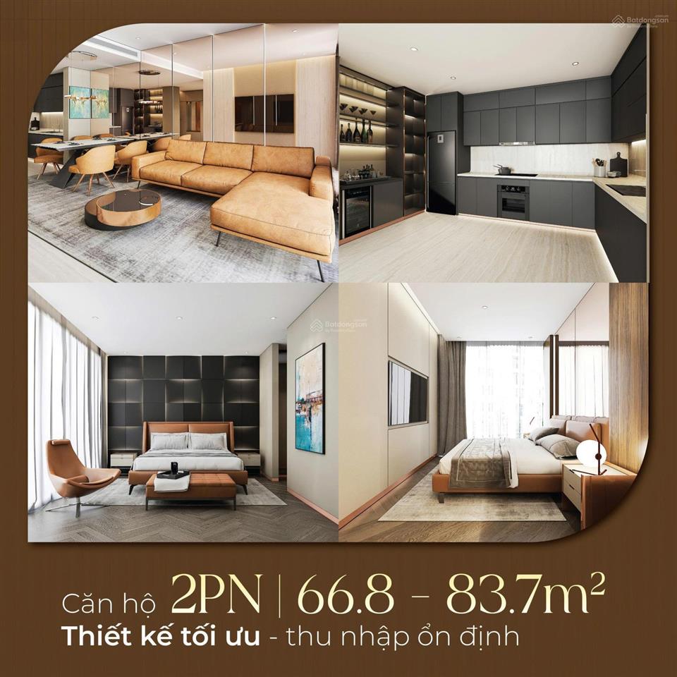 Quỹ căn 2pn  view sông, biển  tặng gói nội thất 200tr/  cam kết thuê lại 2535tr/tháng