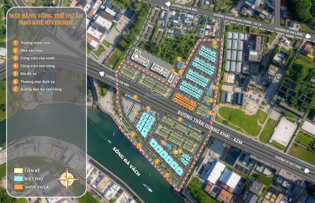 Tiềm năng tăng giá mạo khê riverside đất nền trung tâm đông triều, sổ đỏ giá chỉ 2,2 tỷ dt 100m2