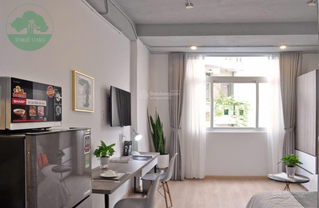 Cho thuê chdv nằm ngay trung tâm quận 4, máy giặt riêng, full nt, thuận tiện qua quận 1, quận 7