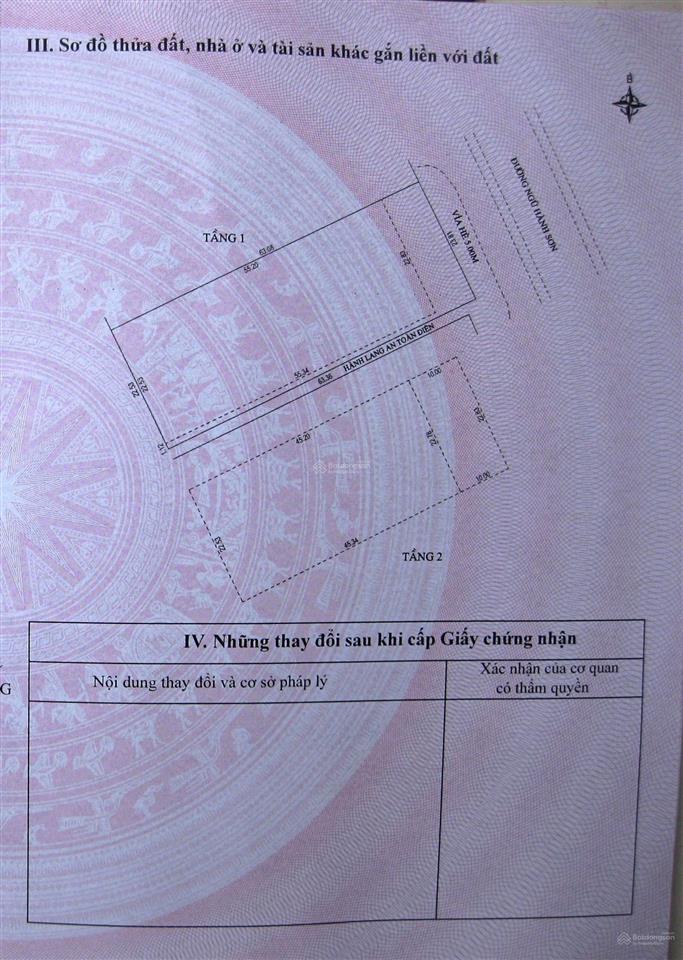 Chính chủ bán đất vàng đất ở đô thị. mt ngũ hành sơn, mỹ an, gần biển dt 1.500 m2 giá 155 tỷ