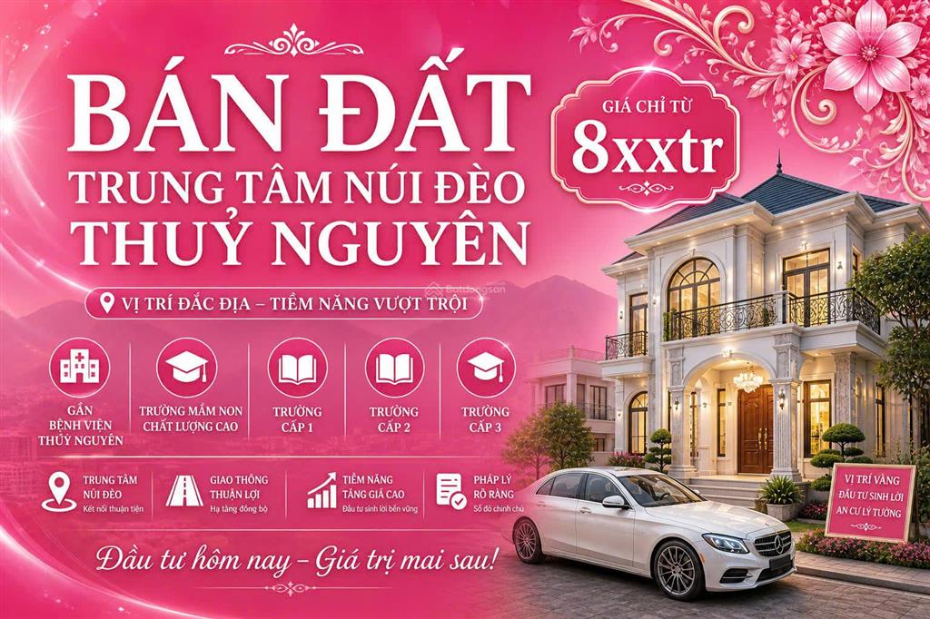 Siêu phẩm đất trung tâm thuỷ sơn ( phường thuỷ nguyên)  giá chỉ từ 8xxtriệu