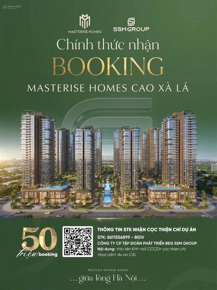 Masteri cao xà lá  vị trí vàng quận thanh xuân  mở bán giai đoạn đầu, nhận bảng giá sớm
