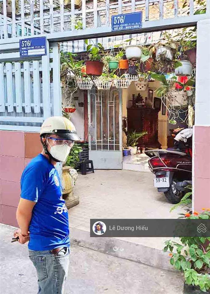 Bán nhà đoàn văn bơ. diện tích 60m2 quận 4. ngang 3.3m (nở hậu) hẻm an ninh. hoàn công đủ. không qh