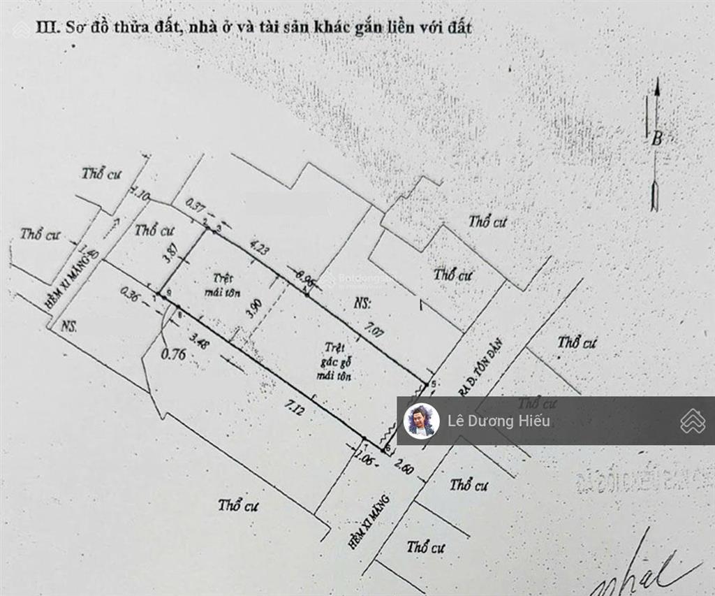 Bán nhà tôn đản. 49m2 (3.8m x 13m). hẻm gần 3m. nhà cũ tiện xây mới. không chút quy hoạch