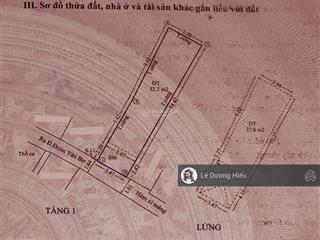 Nhỉnh 4 tỷ. bán nhà đoàn văn bơ 61m2. 3,5mx18m (nở hậu) 2 tầng. hoàn công đủ. hàng xóm quận 1