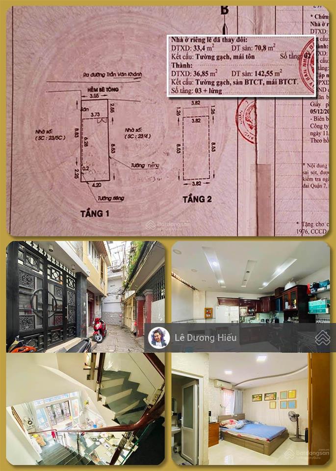 Nhà trần văn khánh. hẻm 3m. sát đường. 45m2. 3 tầng xây 2015. khu dân cư hiện hữu. cách q1 chỉ 3km