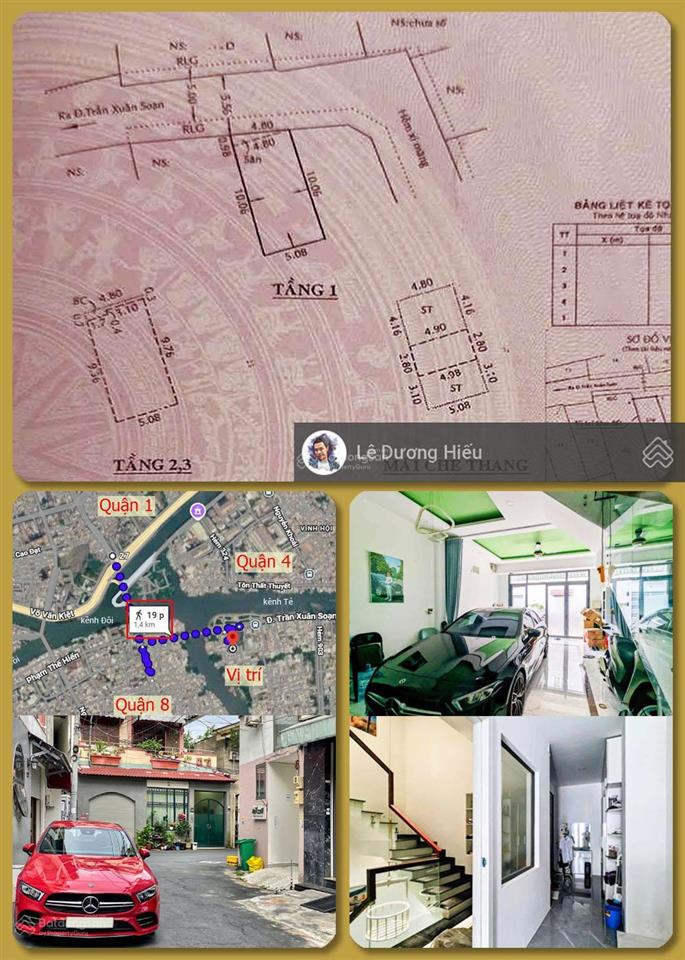 Bán nhà hẻm xe hơi sát quận 1. 52m2. ngang khủng gần 5m. 4 tầng, 4 ngủ. xe hơi ngủ nhà. khu dân trí