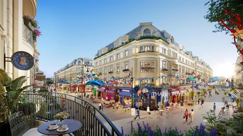 Chính chủ cần chuyển nhượng căn shophouse lô góc 2 mặt đường tại rue de charme~200m2  mặt tiền 23m