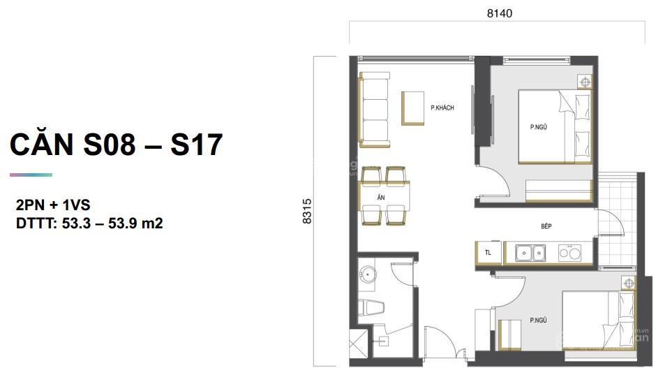 Bán căn hộ 2pn tại mipec rubik 360, giá cực chất 7,15 tỷ, 54m². giá tốt dự án, xem nhà 24/7