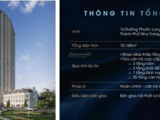 Bán cc 2pn, 1wc, 65m2 tại phước long, nha trang, 60 triệu / m2