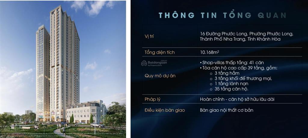 Bán cc 2pn, 1wc, 65m2 tại phước long, nha trang, 60 triệu / m2