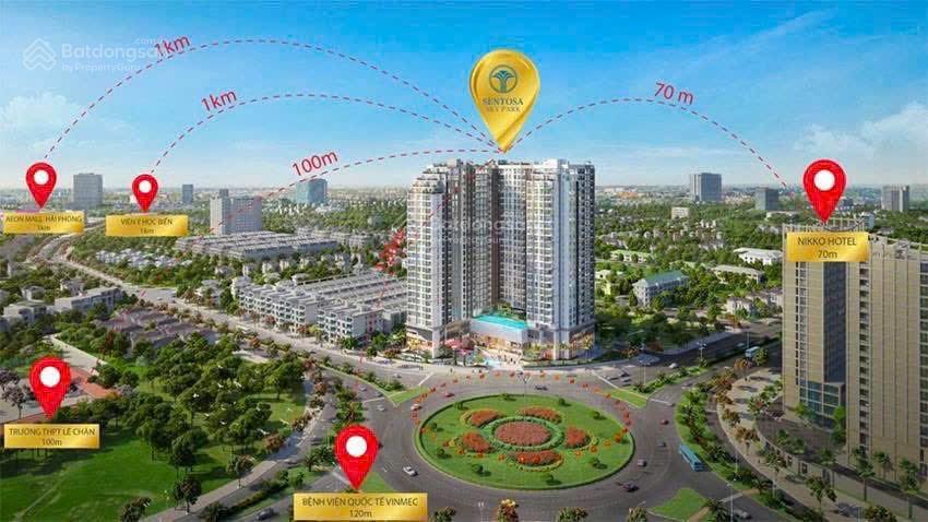 Hot! chính chủ bán căn góc dualkey 2.5pn, sentosa sky park hải phòng, giá 2,66 tỷ. ở và cho thuê.