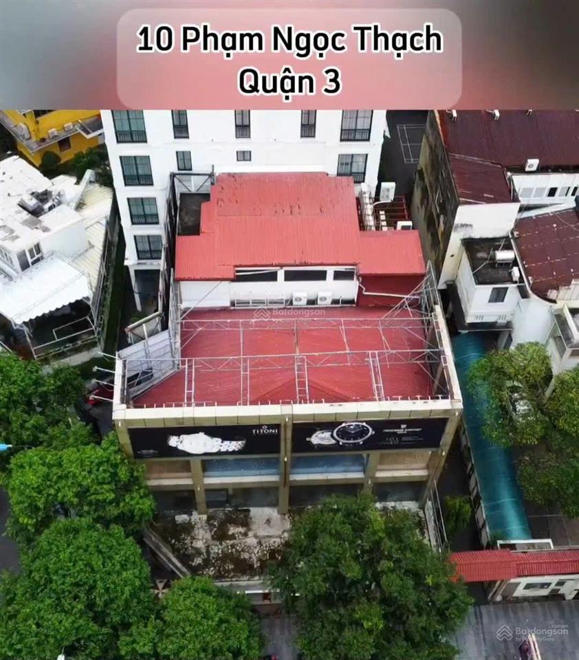 Bán tòa nhà mặt tiền phạm ngọc thạch quận 3 dt 18.4x24m giá 730 tỷ