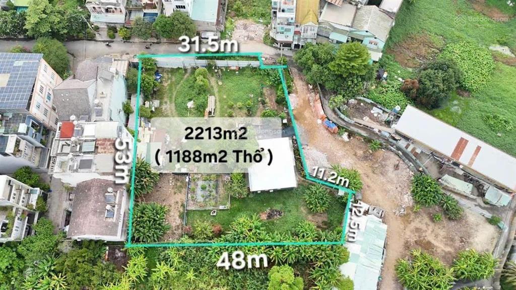 Bán đất ss mặt tiền phạm văn đồng hiệp bình chánh thủ đức dt 2.213m2 quy hoạch 35 tầng giá 145 tỷ