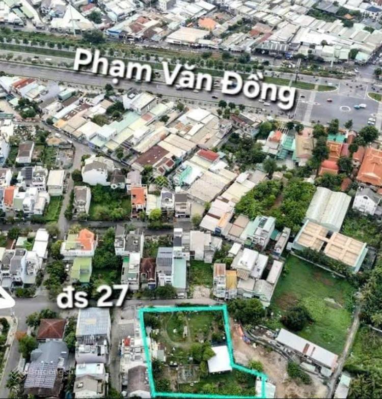Bán đất ss mặt tiền phạm văn đồng hiệp bình chánh thủ đức dt 2.213m2 quy hoạch 35 tầng giá 145 tỷ