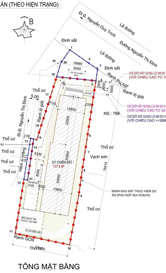 Bán đất dự án văn phòng  thương mại nguyễn thị định quận 2 dt 2.140m2 giá 420 tỷ