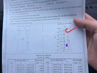 Bán đất thái thụy  thái bình gần 400m2(60m2 ont, 197m2 cln, 175m2 ts)có sổ riêng. giá 490 tr