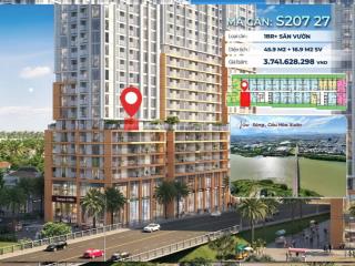 Sẵn căn spana tower, 1br+, diện tích khủng đi kèm với diện tích sân vườn thoáng mát giá chỉ 3,7 tỷ