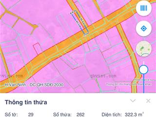 Bán đất 2 mặt tiền đường bê tông vạn thắng, vạn ninh | 322,3m² ngang 7,1m, giá 16,5tr/m²
