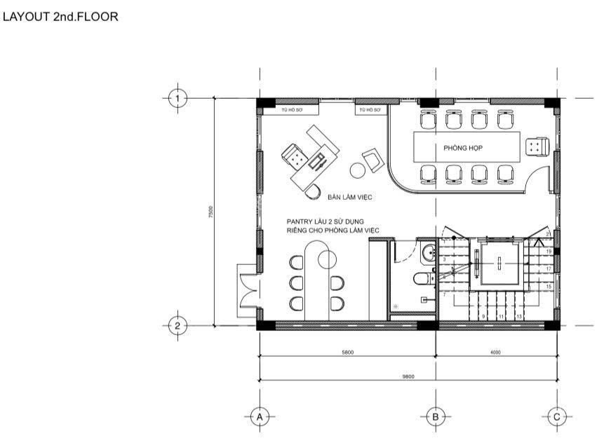 Cho thuê văn phòng, đã đầy đủ nội thất