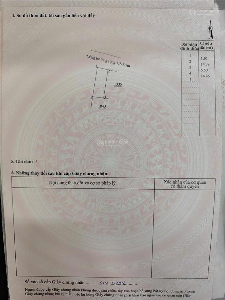 Bán đất gần tỉnh lộ 5, ninh lộc, ninh hòa, khánh hòa, giá tốt, 77,8m2