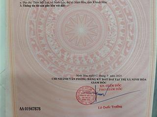 Bán đất tỉnh lộ 5, 1,2 tỷ, 75,2 m2, hàng hiếm tại ninh hòa, khánh hòa