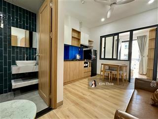 Căn hộ 1pn 1wc (35m2) ở vạn phúc có ban công, full nội thất mới 100%, có thang máy hầm xe. giá 9tr