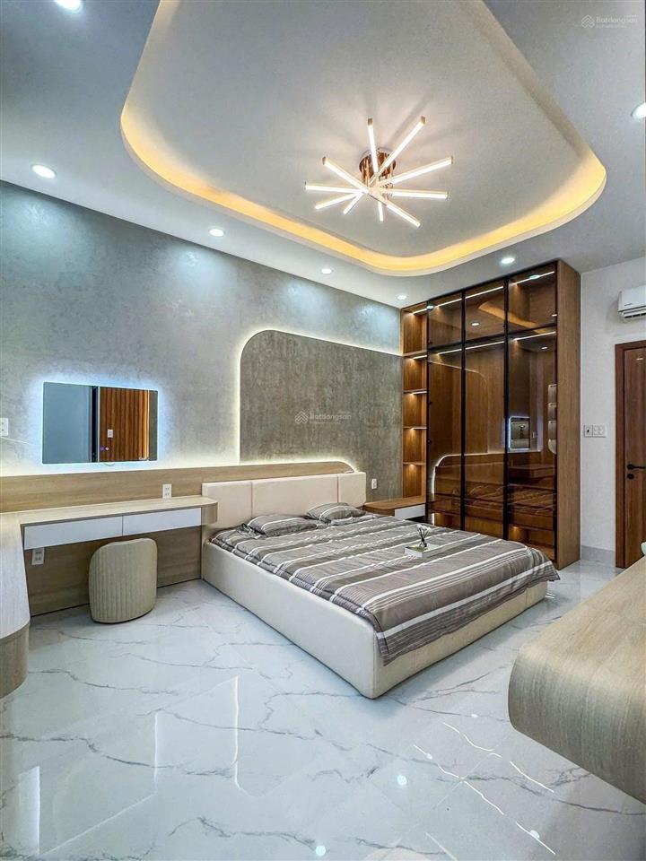 Nhanh mới kịp, nhà mới thống nhất p16, gò vấp 75m2 ( 5 x 15) 3 tầng, xe hơi tận cửa  giá 7.x tỷ