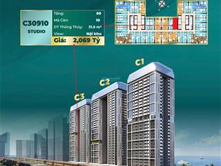 Căn hộ giá hợp lý nhất còn lại của sun center town nhìn vào công viên, giá full chỉ còn 1 tỷ 874tr