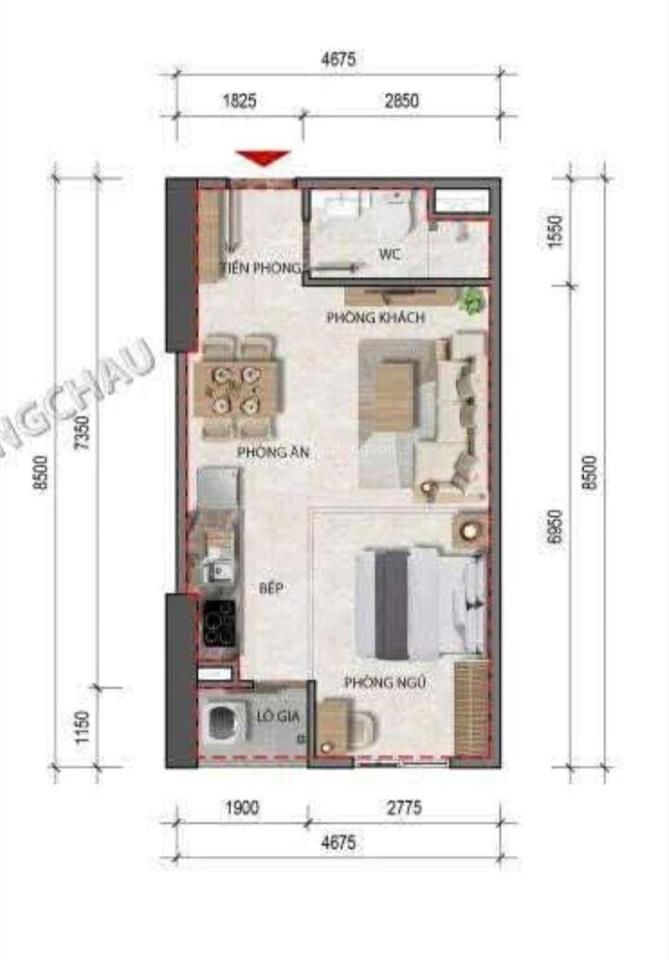 Bán căn studio 35m2 phố gia quất, long biên, hn