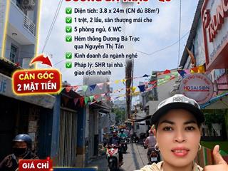 Siêu phẩm căn góc 4 tầng 88m2, mt hẻm dương bá trạc q8 vừa ở vừa kinh doanh đỉnh