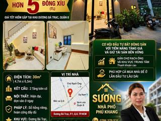 Nhà đẹp, nội thất hiện đại, dọn vào ở ngay. hơn 5 đồng xíu (tl)