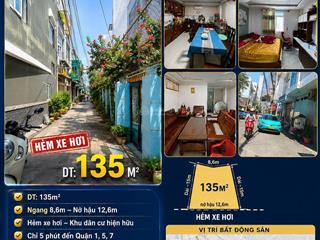 Đất vàng quận 8 ngang khủng 8,6m nở hậu 12,6m cơ hội hiếm