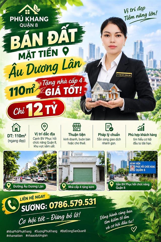 Âu dương lân q8 | nhà ngang khủng 5,3m chỉ 12 tỉ (tl)